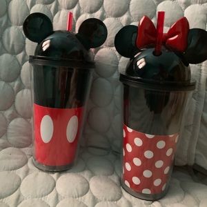Mickey & Minnie Disney Cups❤️🖤